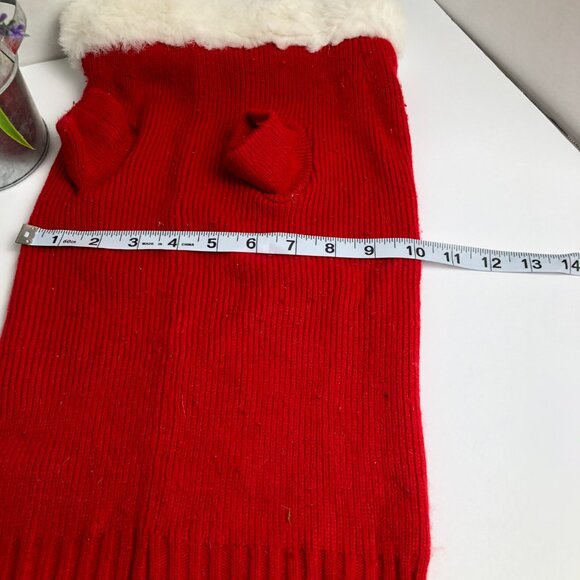 Holiday Pet Sweater with Snow flacks Size Large - Picture 4 of 5